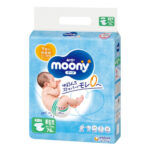 Moony Baby Diapers for New Born. (up to 5kg) (11lbs) 76 count.